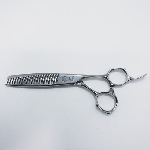 【ミズタニシザーズ ミズタニシザーMIZUTANI SCISSORS】Acroleaf WIDE K-15アクロリーフワイド オフセット シザー セニング 美容ハサミ すきばさみ 美容師 理容師 約5~15% 右利き 5.8インチ 中古 sc708