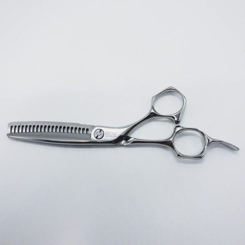 【ミズタニシザーズ ミズタニシザーMIZUTANI SCISSORS】Acroleaf WIDE K-15アクロリーフワイド オフセット シザー セニング 美容ハサミ すきばさみ 美容師 理容師 約5~15% 右利き 5.8インチ 中古 sc708