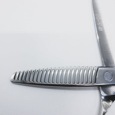 【ミズタニシザーズ ミズタニシザーMIZUTANI SCISSORS】Acroleaf WIDE K-15アクロリーフワイド オフセット シザー セニング 美容ハサミ すきばさみ 美容師 理容師 約5~15% 右利き 5.8インチ 中古 sc708