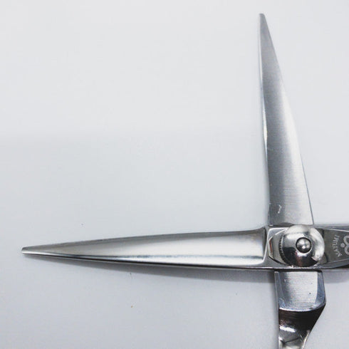 【マユミシザーMAYUMI】LM-60 シザー オフセット 理容 美容ハサミ 美容師 理容師 右利き 6インチ 中古 sc709