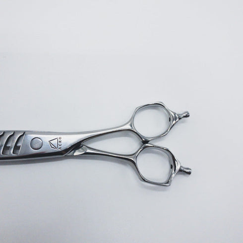 【ミズタニシザーズ ミズタニシザーMIZUTANI SCISSORS】Acroleaf WIDE M-50 メガネ シザー セニング 美容ハサミ すきばさみ 美容師 理容師 約40~50% 右利き 5.8インチ 中古 sc714