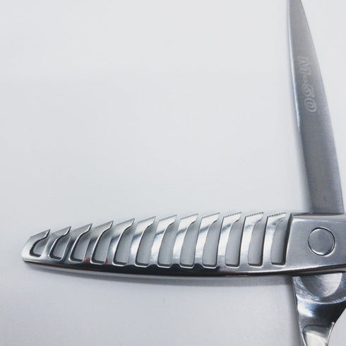 【ミズタニシザーズ ミズタニシザーMIZUTANI SCISSORS】Acroleaf WIDE M-50 メガネ シザー セニング 美容ハサミ すきばさみ 美容師 理容師 約40~50% 右利き 5.8インチ 中古 sc714