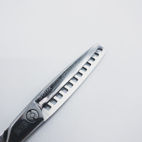【ミズタニシザーズ ミズタニシザーMIZUTANI SCISSORS】Acroleaf WIDE M-50 メガネ シザー セニング 美容ハサミ すきばさみ 美容師 理容師 約40~50% 右利き 5.8インチ 中古 sc714