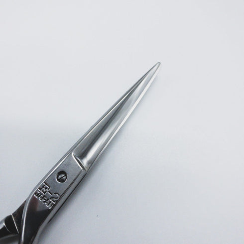 【ヒカリシザーズHIKARI光シザーHIKARI SCISSORS】E-2 シザー オフセット 理容 美容ハサミ 美容師 理容師 右利き 5.3インチ 中古 sc732