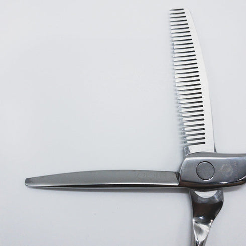 【ミズタニシザーズ ミズタニシザーMIZUTANI SCISSORS】SCHOREM MASTER33 シュコーラムマスター オフセット シザー セニング 美容ハサミ すきばさみ 美容師 理容師 約25~30% 右利き 5.8インチ 中古 sc733