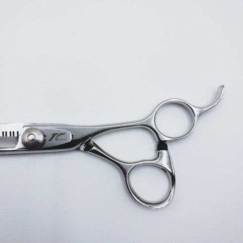 【TC scissors】 オフセット シザー セニング 美容ハサミ すきばさみ 美容師 理容師 約10~20% 右利き 6インチ 中古 sc78