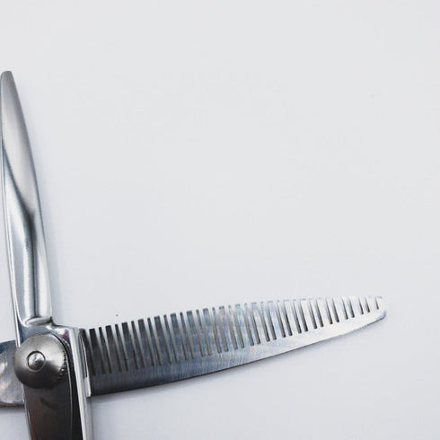 【TC scissors】 オフセット シザー セニング 美容ハサミ すきばさみ 美容師 理容師 約10~20% 右利き 6インチ 中古 sc78