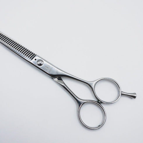 【ミズタニシザーズ ミズタニシザーMIZUTANI SCISSORS】Re-tro THINNING 30レトロ メガネ シザー セニング 美容ハサミ すきばさみ 美容師 理容師 約30% 右利き 5.7インチ 中古 sc80