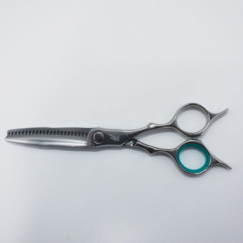 美品【ハヤシシザーズ ハヤシシザーHAYASHI SCISSORS】HYS-23R4-WH-6 メガネ シザー セニング 美容ハサミ すきばさみ 美容師 理容師 約35~40% 右利き 6インチ 中古 sc805