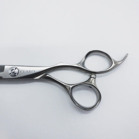 美品【クラーロCLARO】ドライカット シザー オフセット 理容 美容ハサミ 美容師 理容師 右利き 6.2インチ 中古 sc815