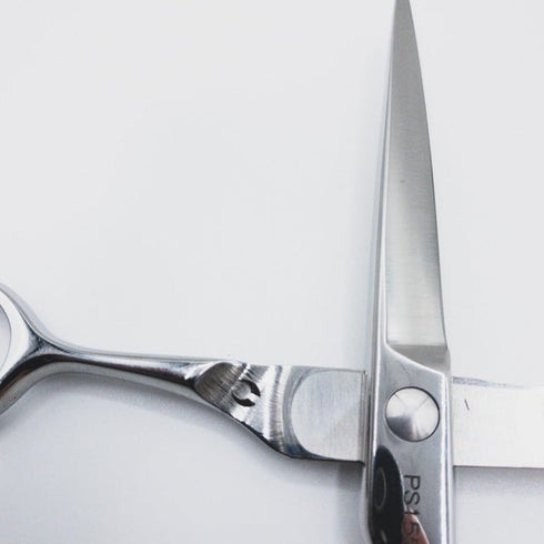 美品【マックシザーBMAC】PS155シザー オフセット理容 美容ハサミ 右利き 5.5インチ 中古 sc82