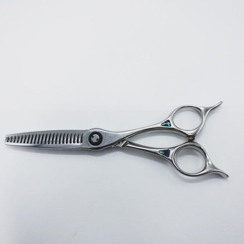 【トギノンTOGINON】PREMIUM TWIN5.8プレミアムクイーン ツイン メガネ シザー セニング 美容ハサミ すきばさみ 美容師 理容師 約40% 右利き 5.8インチ 中古 sc826