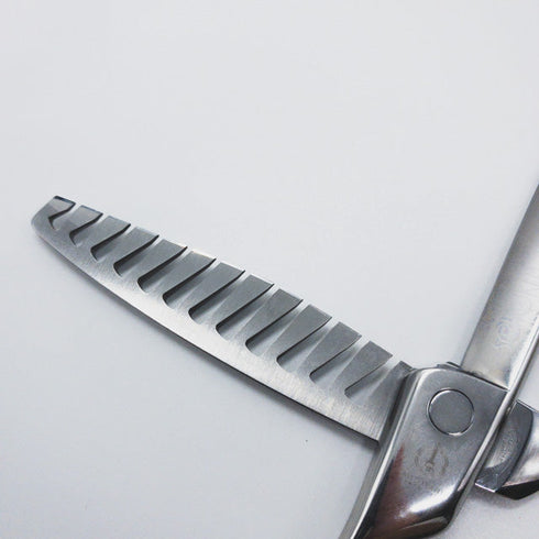【ミズタニシザーズ ミズタニシザーMIZUTANI SCISSORS】SCHOREM MASTER 12 LEFTYシュコーラムマスター オフセット シザー セニング 美容ハサミ すきばさみ 美容師 理容師 約35~45% 左利き 6インチ 中古 sc835