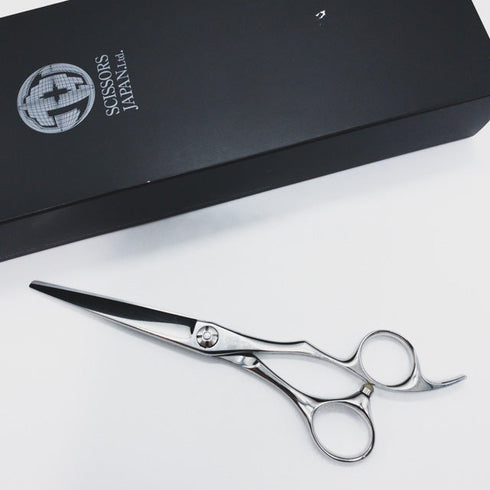 【シザーズジャパンSCISSORS JAPAN】NVHR60i17 LSBS加工 シザー オフセット 理容 美容ハサミ 美容師 理容師 右利き 6インチ 中古 sc849