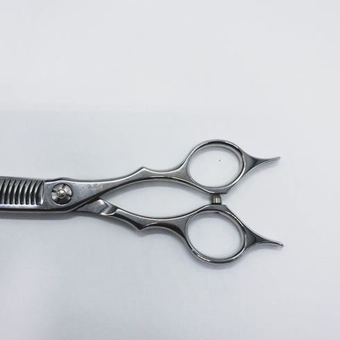 【シザーズジャパンSCISSORS JAPAN】AF25%29i18 LSBS加工 メガネ シザー セニング 美容ハサミ すきばさみ 美容師 理容師 約25% 右利き 6インチ 中古 sc850