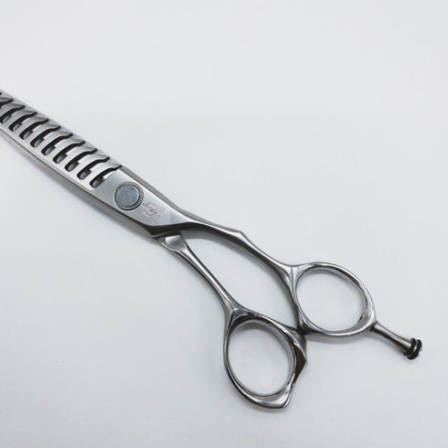 【ミズタニシザーズ ミズタニシザーMIZUTANI SCISSORS】STELLITE alloy 230ステライトアロイ オフセット シザー セニング 美容ハサミ すきばさみ 美容師 理容師 約25~30% 右利き 6.1インチ 中古 sc871
