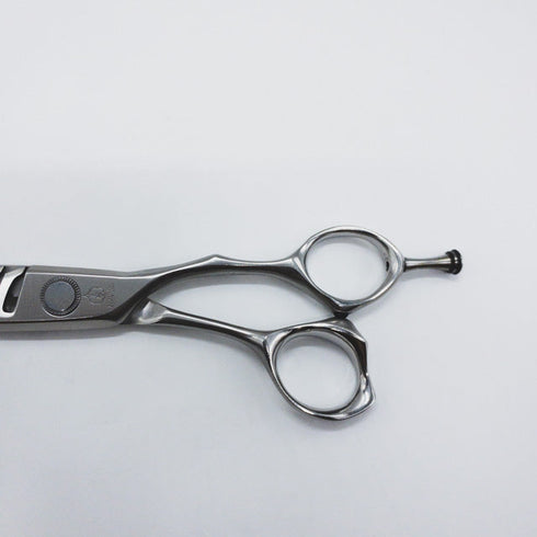【ミズタニシザーズ ミズタニシザーMIZUTANI SCISSORS】STELLITE alloy 230ステライトアロイ オフセット シザー セニング 美容ハサミ すきばさみ 美容師 理容師 約25~30% 右利き 6.1インチ 中古 sc871