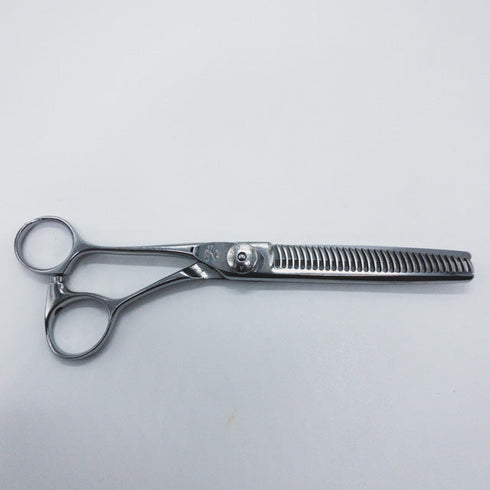 【ナルトシザーズ ナルトシザーNARUTO SCISSORS】二梳きヘネシーラムールS31 オフセット シザー セニング 美容ハサミ すきばさみ 美容師 理容師 約20~25% 左利き 5.8インチ 中古 sc876