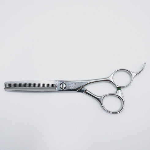 【ヒカリシザーズHIKARI光シザーHIKARI SCISSORS】TRENDYⅢトレンディ3 734 オフセット シザー セニング 美容ハサミ すきばさみ 美容師 理容師 約10% 右利き 6インチ 中古 sc88