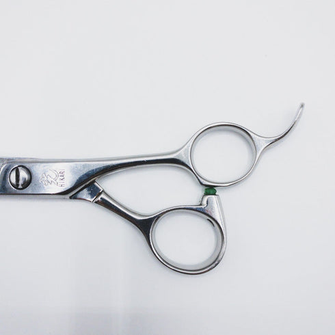 【ヒカリシザーズHIKARI光シザーHIKARI SCISSORS】TRENDYⅢトレンディ3 734 オフセット シザー セニング 美容ハサミ すきばさみ 美容師 理容師 約10% 右利き 6インチ 中古 sc88