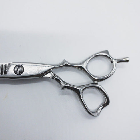 【ヒカリシザーズHIKARI光シザーHIKARI SCISSORS】Angel B 776 オフセット シザー セニング 美容ハサミ すきばさみ 美容師 理容師 約25~30% 右利き 6インチ 中古 sc887