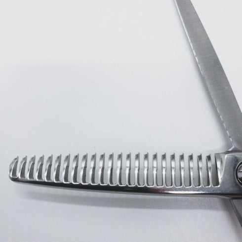 【ヒカリシザーズHIKARI光シザーHIKARI SCISSORS】Angel B 776 オフセット シザー セニング 美容ハサミ すきばさみ 美容師 理容師 約25~30% 右利き 6インチ 中古 sc887