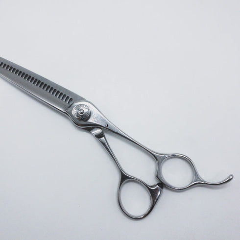 【ナルトシザーズ ナルトシザーNARUTO SCISSORS】三梳きヘネシーローリングB27 オフセット シザー セニング 美容ハサミ すきばさみ 美容師 理容師 約25~30% 右利き 6インチ 中古 sc890
