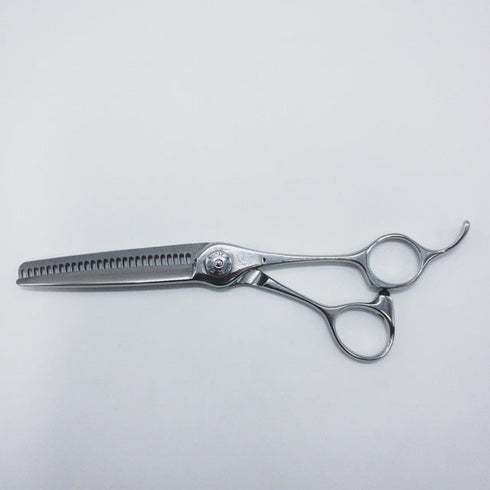 【ナルトシザーズ ナルトシザーNARUTO SCISSORS】三梳きヘネシーローリングB27 オフセット シザー セニング 美容ハサミ すきばさみ 美容師 理容師 約25~30% 右利き 6インチ 中古 sc890