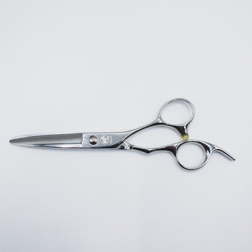 美品【FLYING SCISSORSフライングシザーズ】Mow53笹刃シザー スライド ドライカット理容 美容はさみ 右利き 5.6インチ 中古 sc91