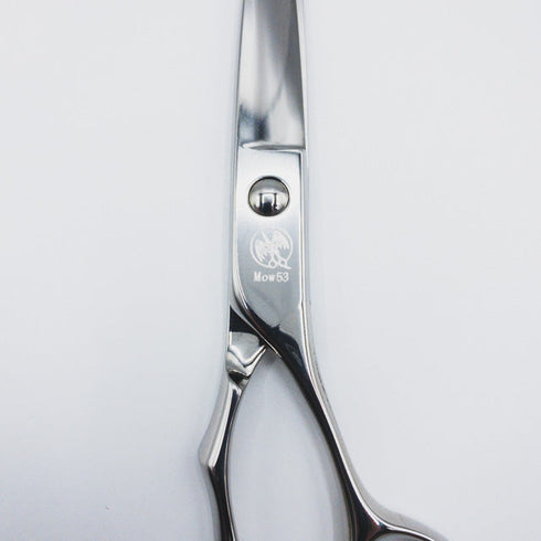 美品【FLYING SCISSORSフライングシザーズ】Mow53笹刃シザー スライド ドライカット理容 美容はさみ 右利き 5.6インチ 中古 sc91