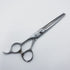 【ミズタニシザーズ ミズタニシザーMIZUTANI SCISSORS】BLACK-SMITH オフセット シザー セニング 美容ハサミ すきばさみ 美容師 理容師 約30~35% 左利き 6インチ 中古 sc916