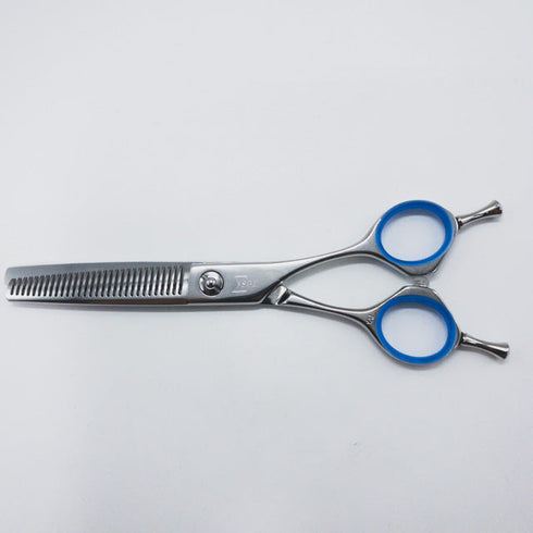 美品【三和技研SANWA SGK】SX-T30 メガネ シザー セニング 美容ハサミ すきばさみ 美容師 理容師 約25% 右利き 6インチ 中古 sc921