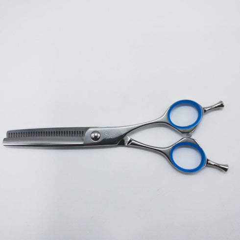 美品【三和技研SANWA SGK】SX-T30 メガネ シザー セニング 美容ハサミ すきばさみ 美容師 理容師 約25% 右利き 6インチ 中古 sc921