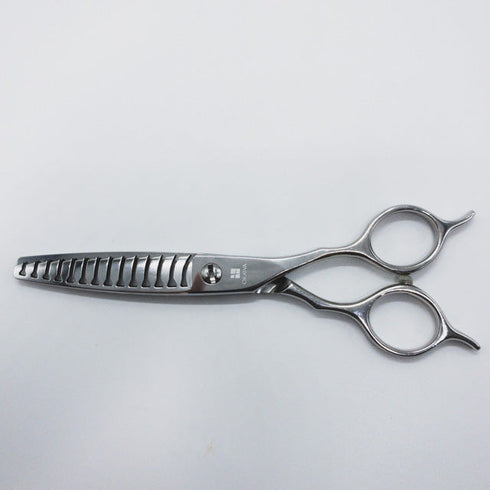 【オオカワプロシザーズ オオカワプロシザーOKAWA PRO SCISSORS】HC147 メガネ シザー 両グシ セニング 美容ハサミ すきばさみ 美容師 理容師 約40~45% 右利き 5.8インチ 中古 sc926