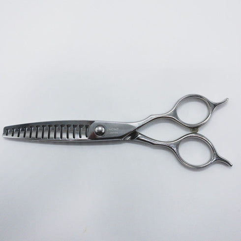 【オオカワプロシザーズ オオカワプロシザーOKAWA PRO SCISSORS】HC147 メガネ シザー 両グシ セニング 美容ハサミ すきばさみ 美容師 理容師 約40~45% 右利き 5.8インチ 中古 sc926