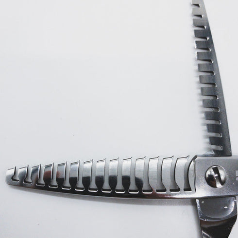 【オオカワプロシザーズ オオカワプロシザーOKAWA PRO SCISSORS】HC147 メガネ シザー 両グシ セニング 美容ハサミ すきばさみ 美容師 理容師 約40~45% 右利き 5.8インチ 中古 sc926