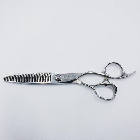 【フライングシザーズFLYING SCISSORS】伊弉冉イザナミ IZ-30 オフセット シザー セニング 美容ハサミ すきばさみ 美容師 理容師 約20~25% 右利き 6インチ 中古 sc93