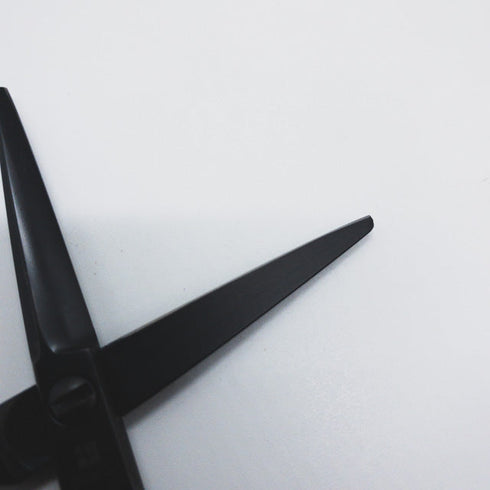 【オオカワプロシザーズ オオカワプロシザーOKAWA PRO SCISSORS】SG45 ブラックコーティング ミニシザー メガネ 理容 美容ハサミ 美容師 理容師 右利き 4.5インチ 中古 sc930