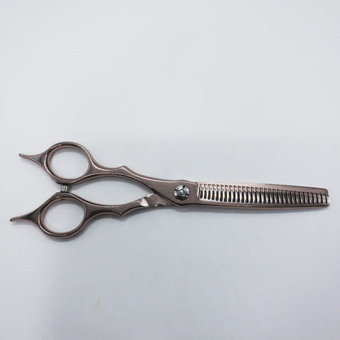 【シザーズジャパンSCISSORS JAPAN】QWR30%30i18L両グシ メガネ シザー セニング 美容ハサミ すきばさみ 美容師 理容師 約20~30% 左利き 6インチ 中古 sc940
