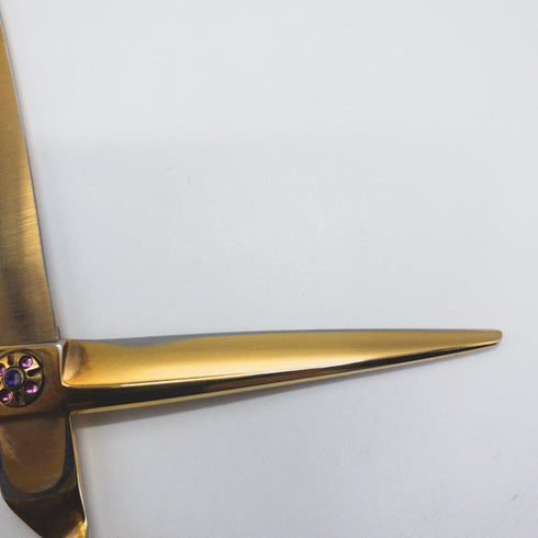 【ドラゴンクローDragon Claw】D2-60L シザー オフセット 理容 美容ハサミ 美容師 理容師 左利き 6インチ 中古 sc946