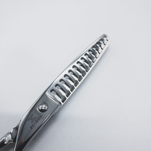 美品【ジョーウェルJOEWELL】HXG-14 メガネ シザー セニング 美容ハサミ すきばさみ 美容師 理容師 約40~50% 右利き 5.9インチ 中古 sc950