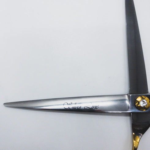 【シルバーラインSilverLine】国民三銃士ノコギリ刃KUTS700 トリミングシザー オフセット 右利き トリマー ペット 7インチ 中古 sc984