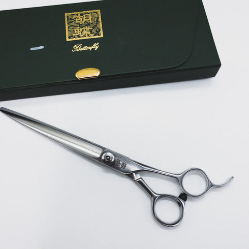 【東京理器 胡蝶】超硬合金 トリミングシザー オフセット 右利き トリマー ペット 7インチ 中古 sc988