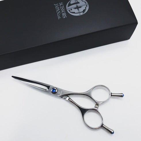 【シザーズジャパンSCISSORS JAPAN】RISE50i06Pライズ ドライカット スライド シザー メガネ 理容 美容ハサミ 美容師 理容師 右利き 5.2インチ 中古 sc999