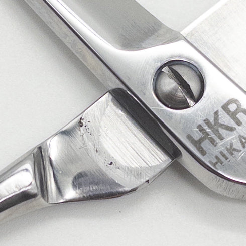 【ヒカリシザーズHIKARI光シザーHIKARI SCISSORS】S2 シザー メガネ 理容 美容ハサミ 美容師 理容師 右利き 5インチ 中古 yc136