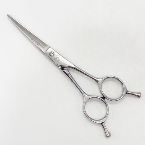 【ジョーウェルJOEWELL】J-55R カーブ シザー メガネ 理容 美容ハサミ 美容師 理容師 右利き 5.5インチ 中古 yc32