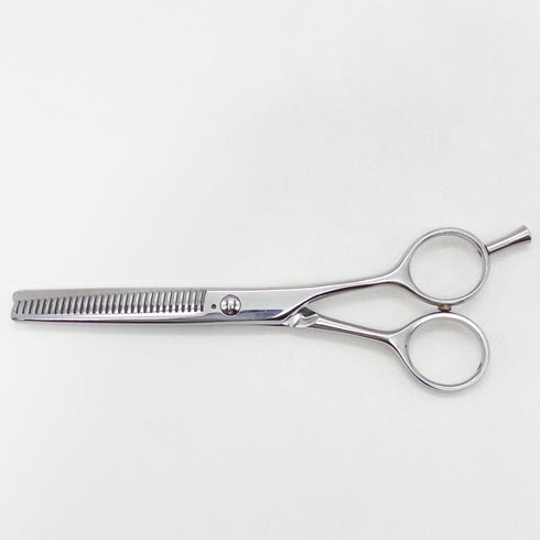 【ミズタニシザーズ ミズタニシザーMIZUTANI SCISSORS】 Re-tro THINNING 30レトロ メガネ シザー セニング 美容ハサミ すきばさみ 美容師 理容師 約30% 右利き 5.7インチ 中古 yc39