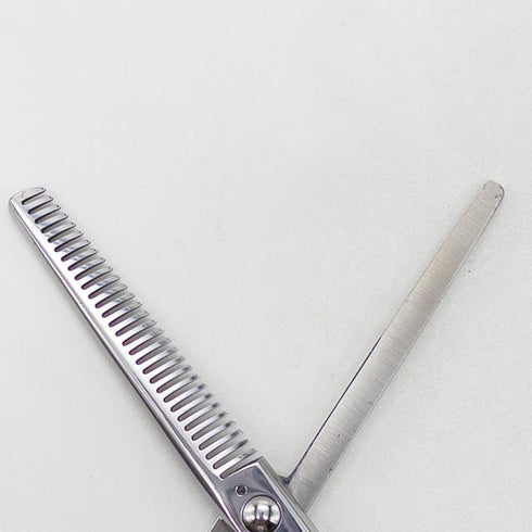【ミズタニシザーズ ミズタニシザーMIZUTANI SCISSORS】 Re-tro THINNING 30レトロ メガネ シザー セニング 美容ハサミ すきばさみ 美容師 理容師 約30% 右利き 5.7インチ 中古 yc39