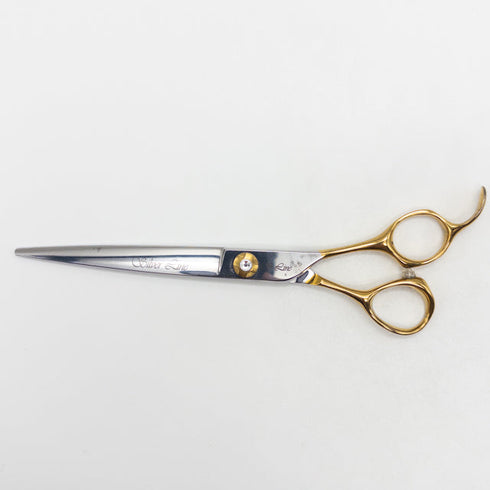 【シルバーラインSilverLine】国民三銃士ノコギリ刃KUTS700 トリミングシザー オフセット 右利き トリマー ペット 7インチ 中古 yc48