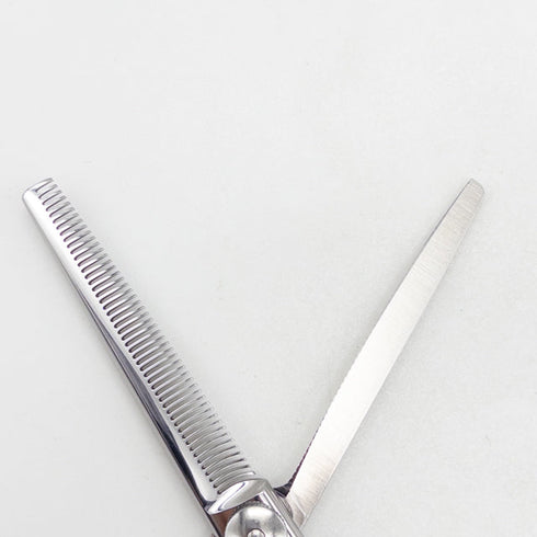 【サクシードSUCCEED】KEEPER Thinning 50 メガネ シザー セニング 美容ハサミ すきばさみ 美容師 理容師 約10% 右利き 5.5インチ 中古 yc64
